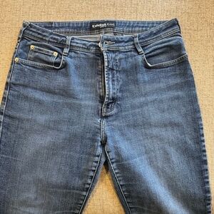 VTG 90s - Express Blues - High Waisted Straight Leg Jeans - OG Denim - 13/14